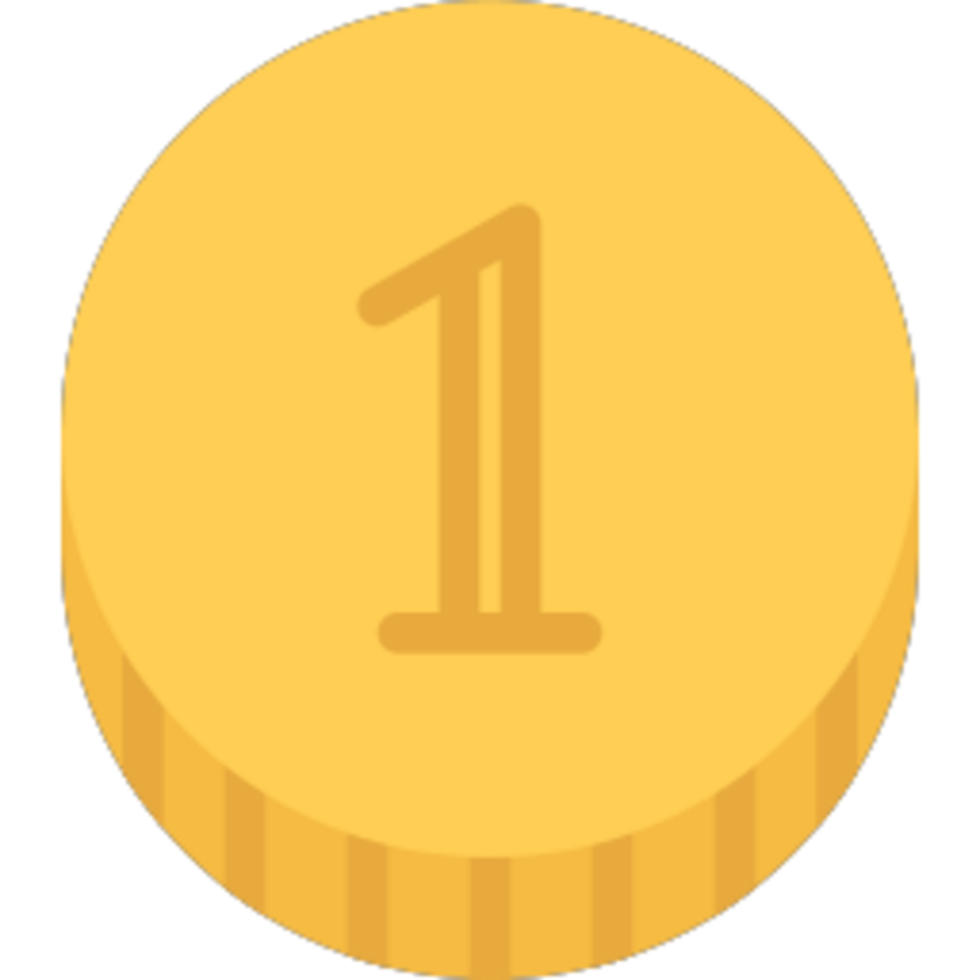 Coin illustration design png
