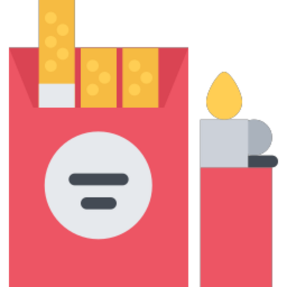 Cigarettes illustration design png