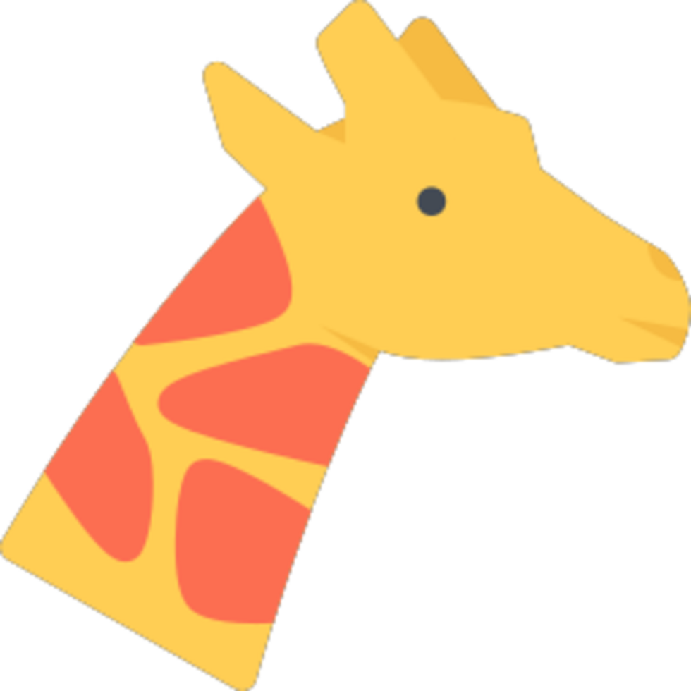 giraffe illustratie ontwerp png