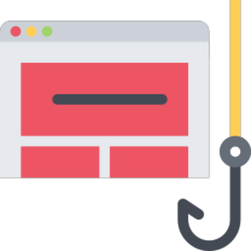 Phishing site illustration design png