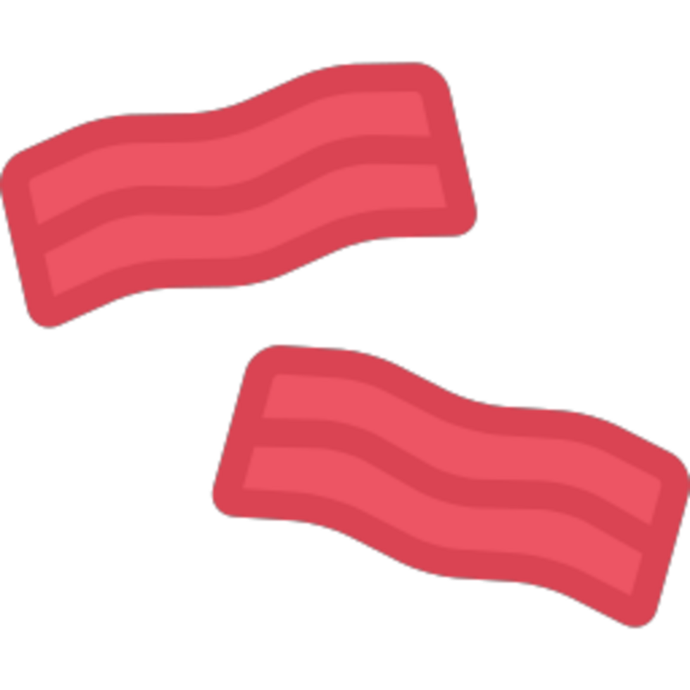 Bacon illustration design png