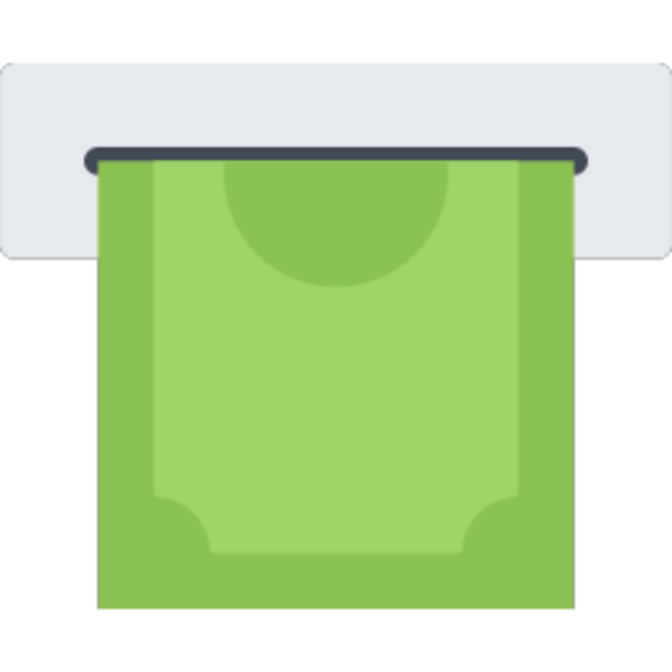 ATM money illustration design png