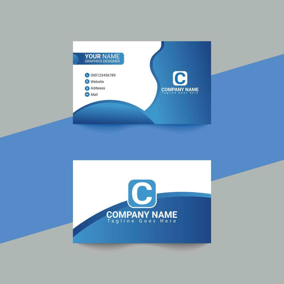 business card design vector template