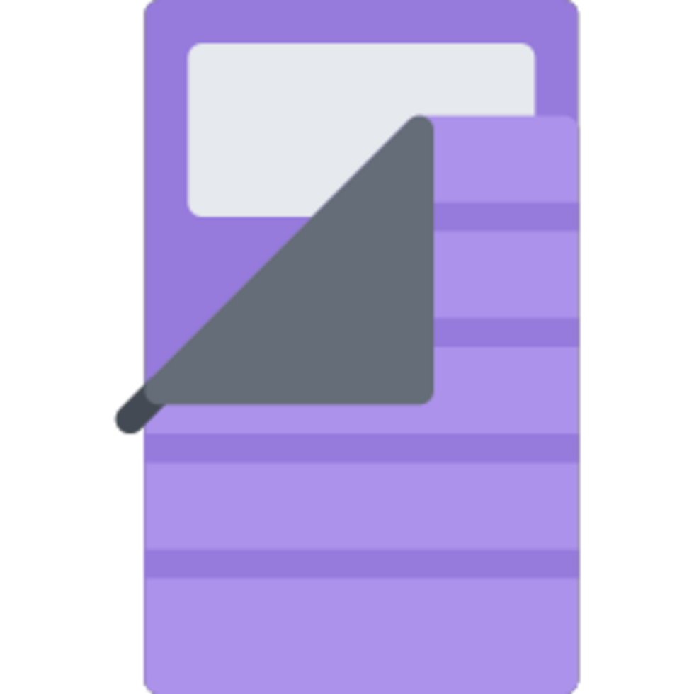 Sleeping bag illustration design png