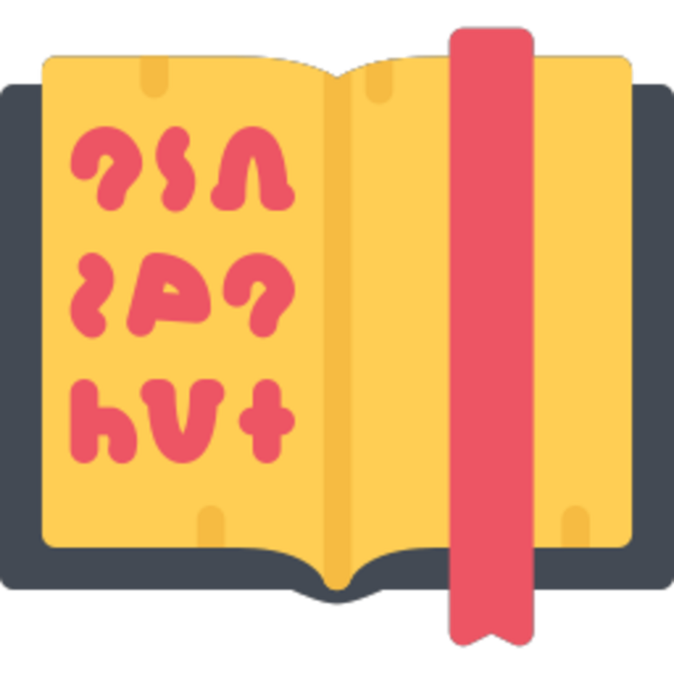 Spellbook illustration design png