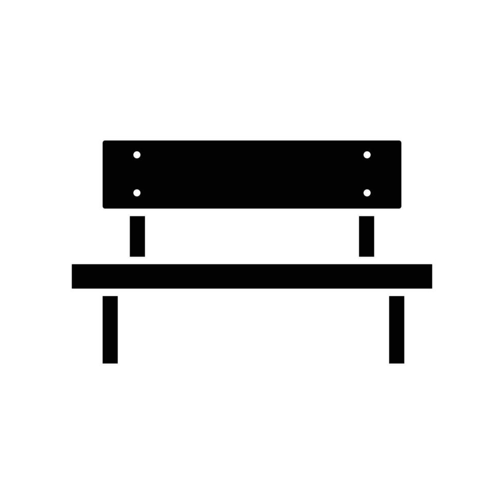 bench icon vector design template simple and clean