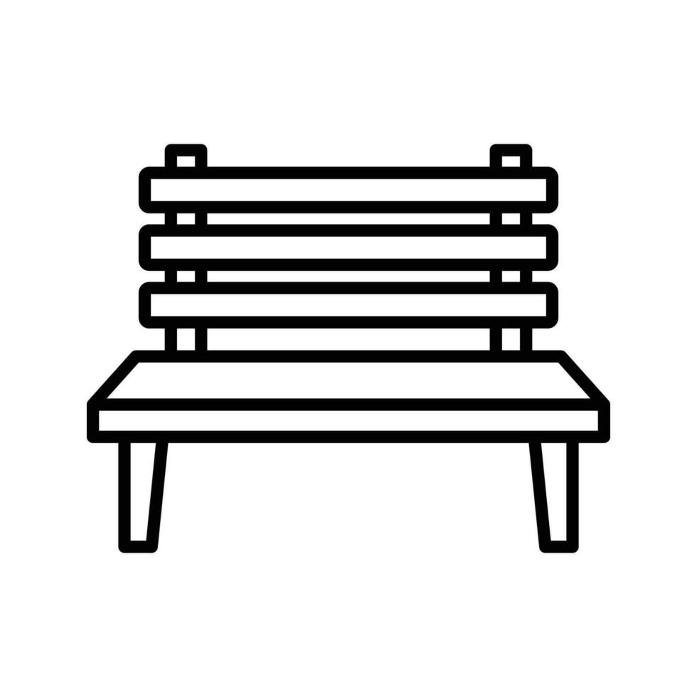 bench icon vector design template simple and clean