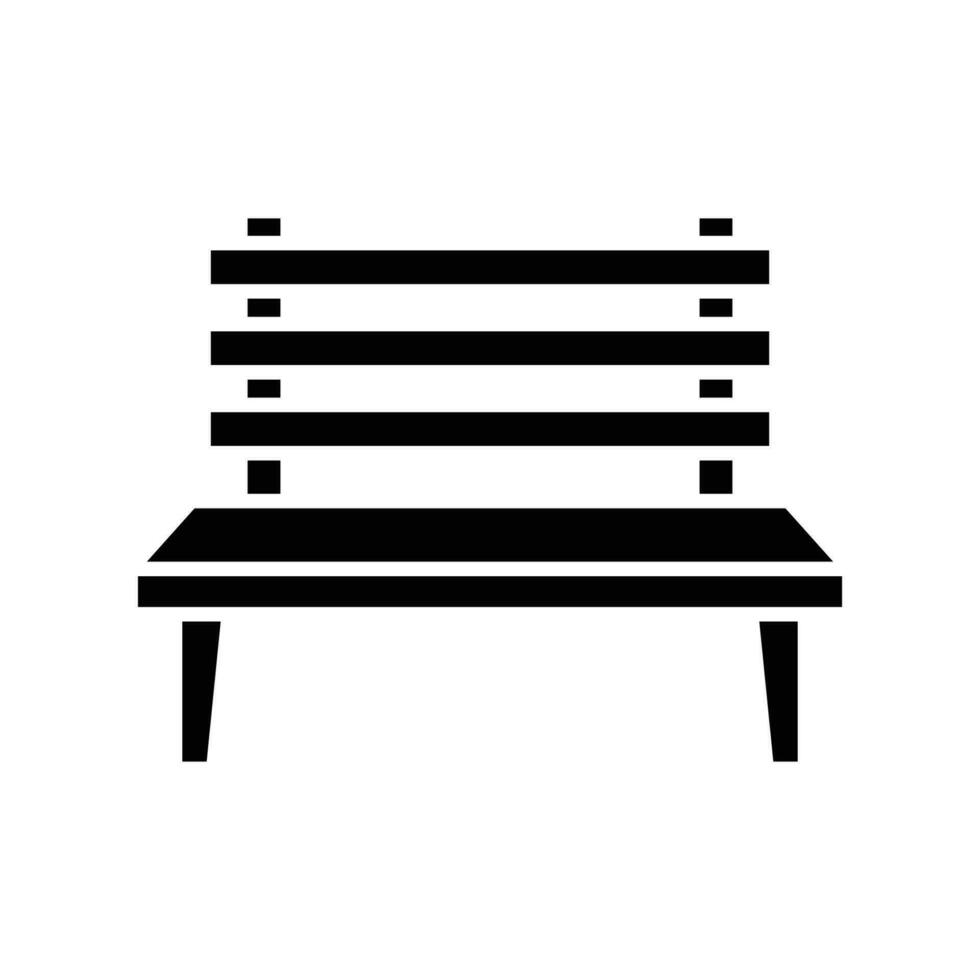 bench icon vector design template simple and clean