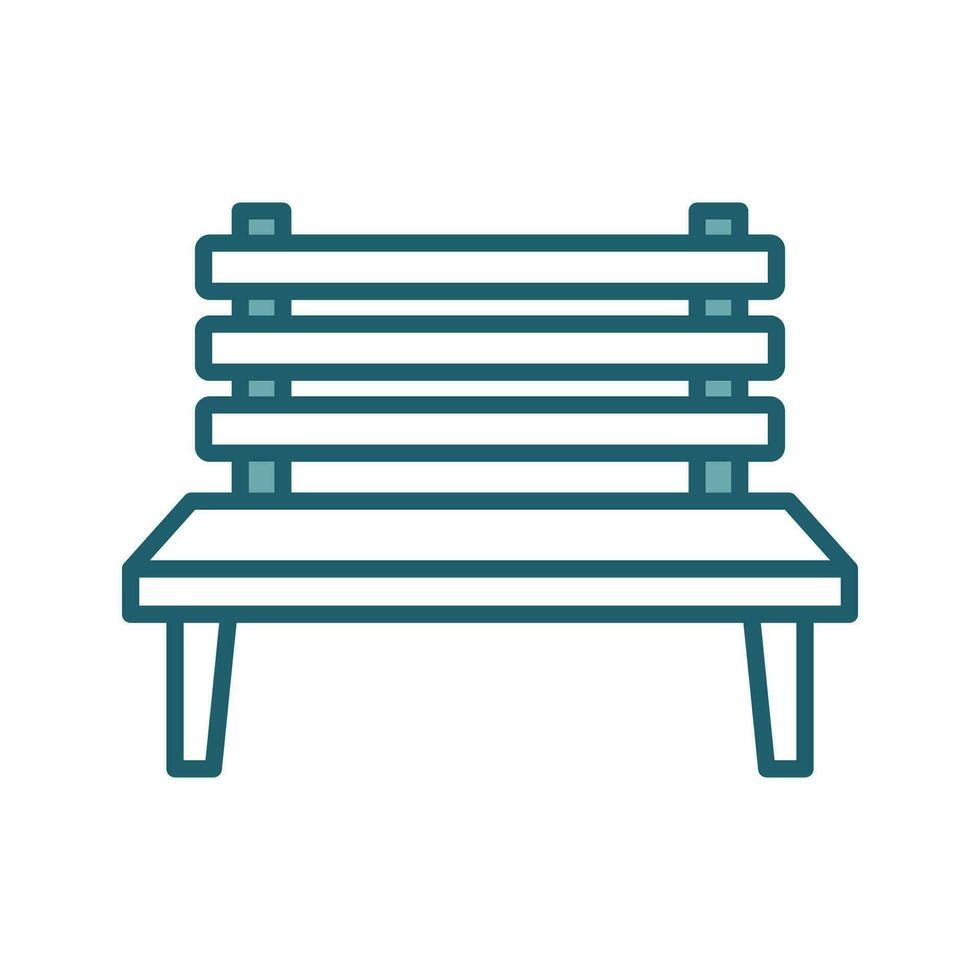 bench icon vector design template simple and clean