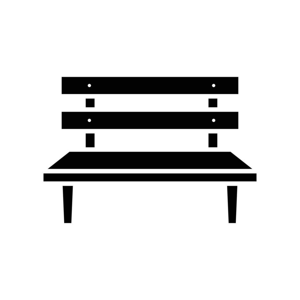 bench icon vector design template simple and clean