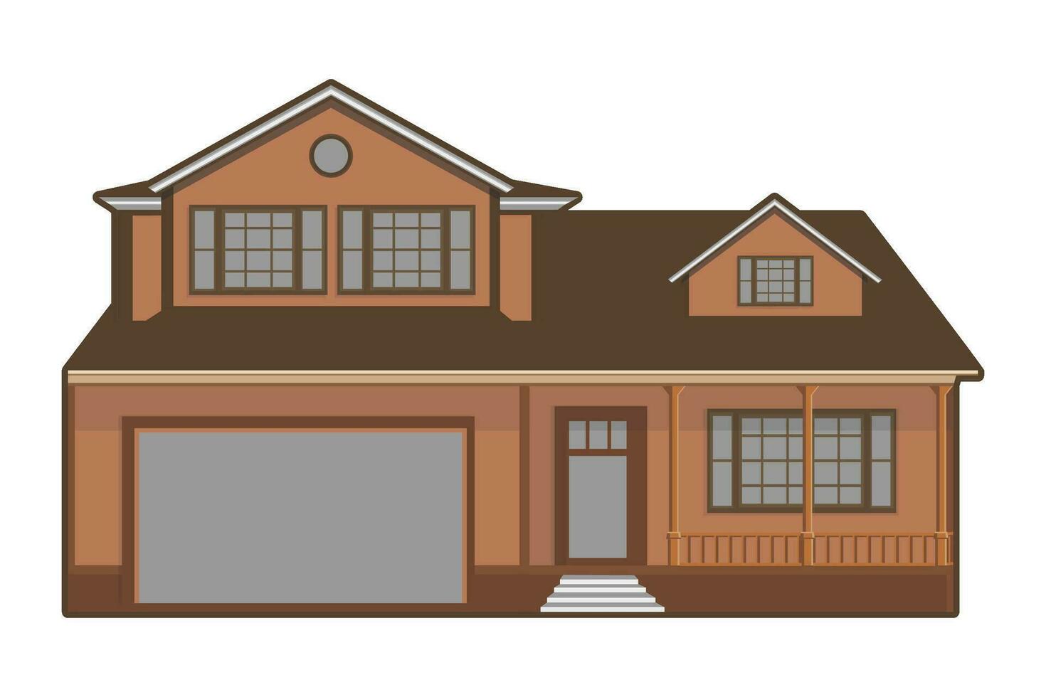 Modern House Vector Illustration EPS