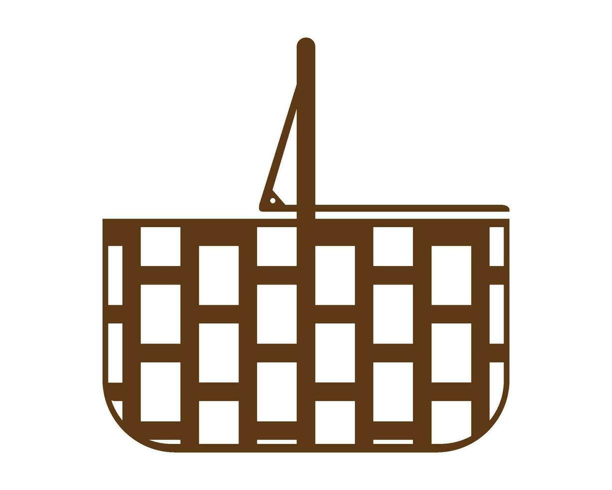 Picnic Food Basket Vector