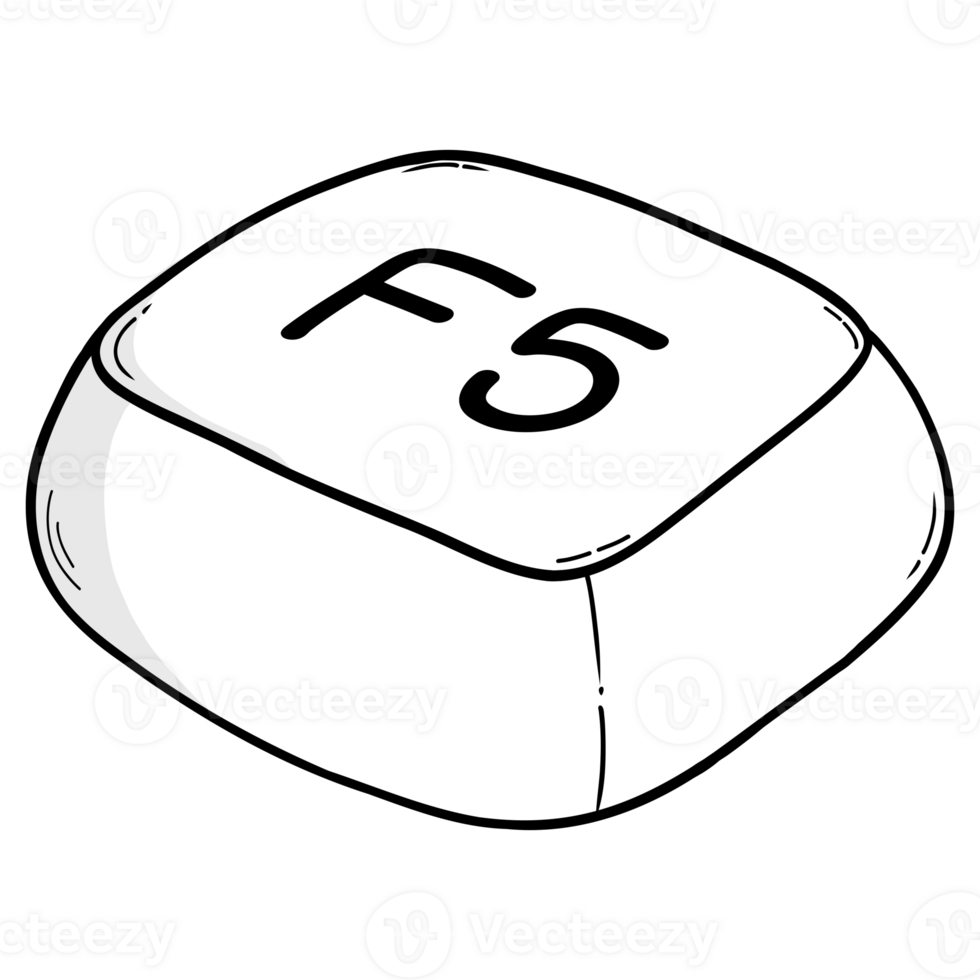 F5 reset button black and white icon illustration design work keyboard png