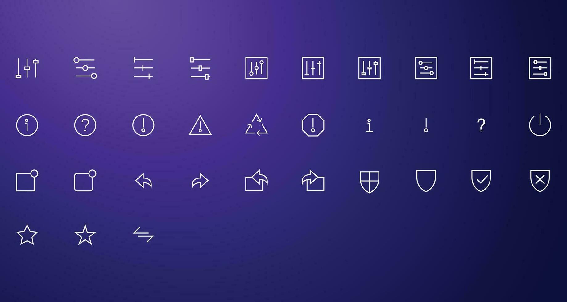 UI Design flat Icon Pack Vector web icons, Basic Ui Icons. Vector illustration