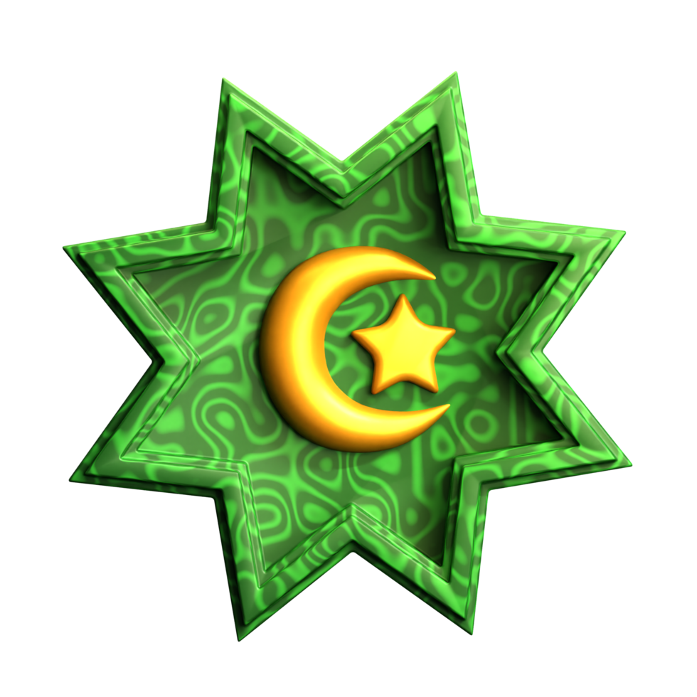 3d Symbol Ramadhan Thema png