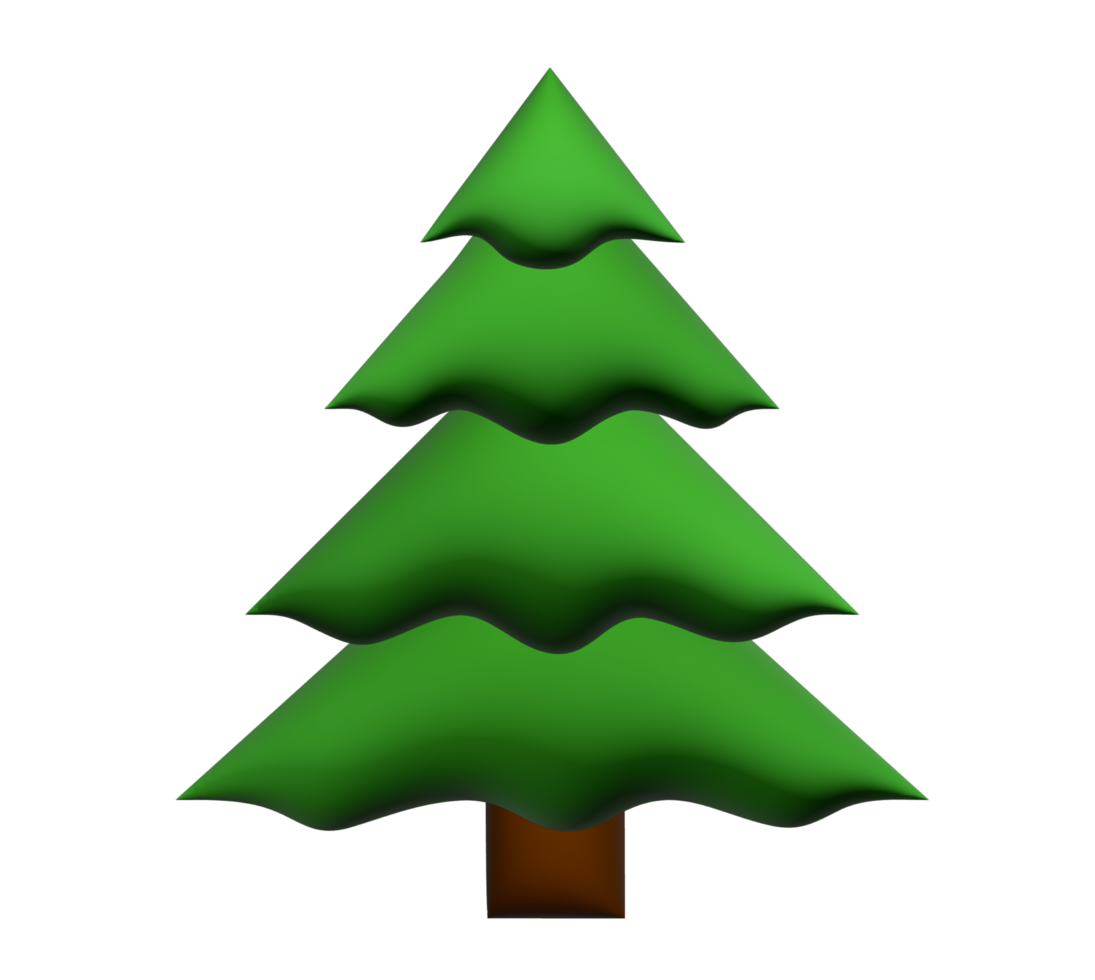 degradado al aire libre parque verde árbol 3d icono png