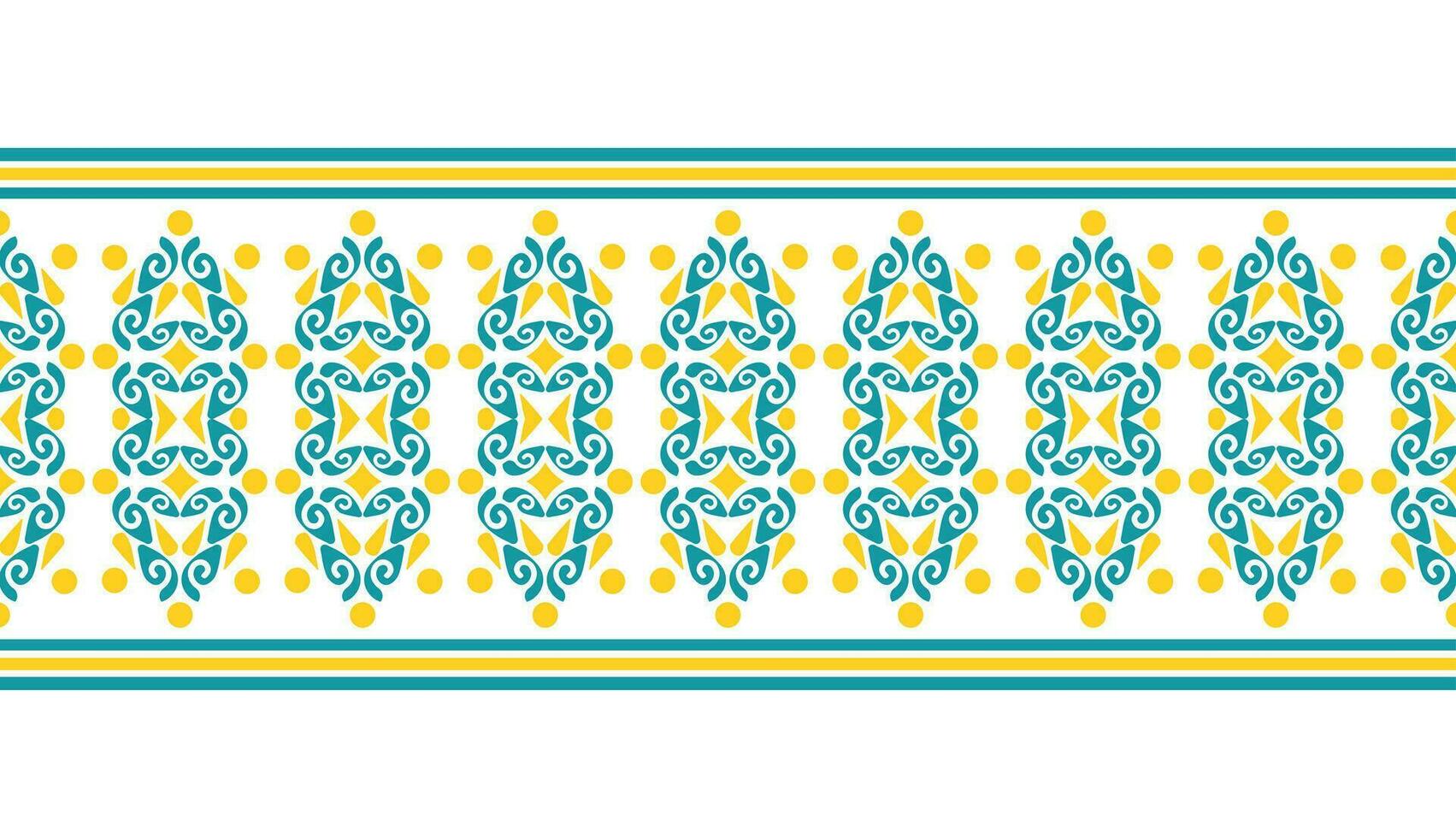 colorful pattern border pattern design vector