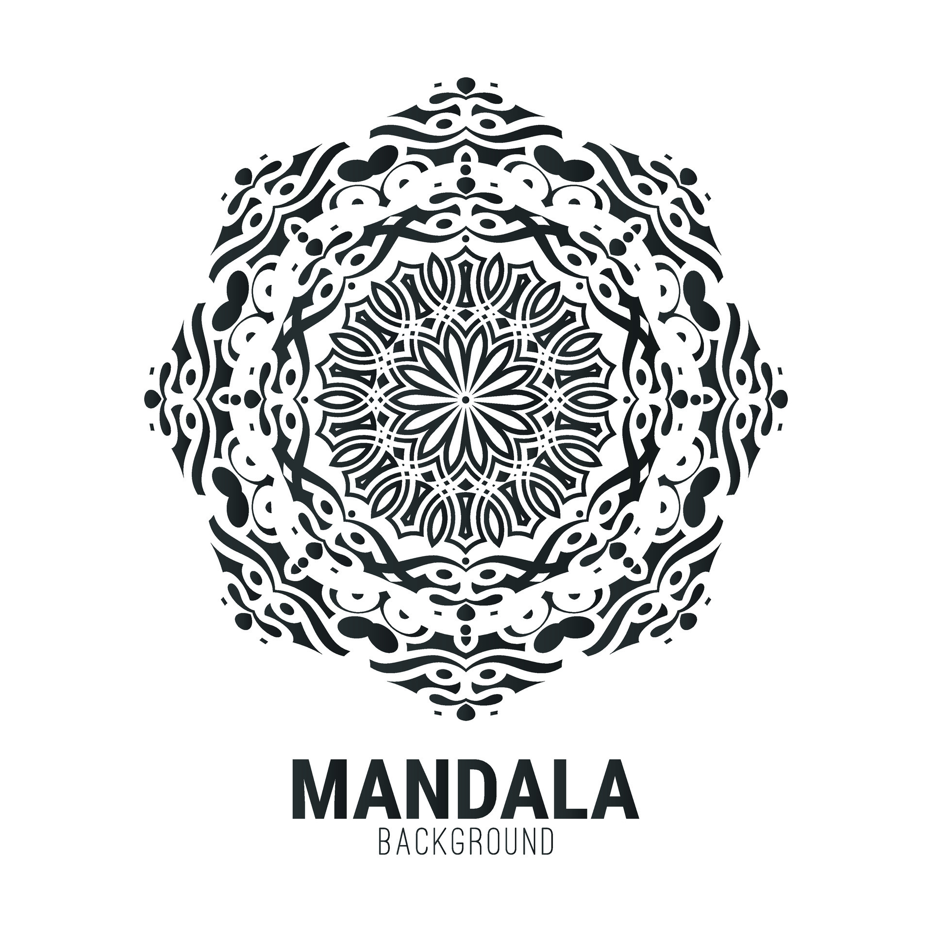 Mandala flat background design template 34794840 Vector Art at Vecteezy