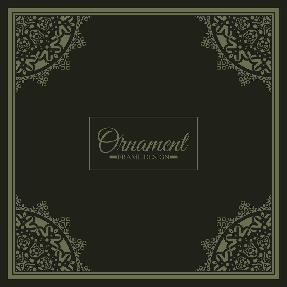 Elegant decorative frame design background vector