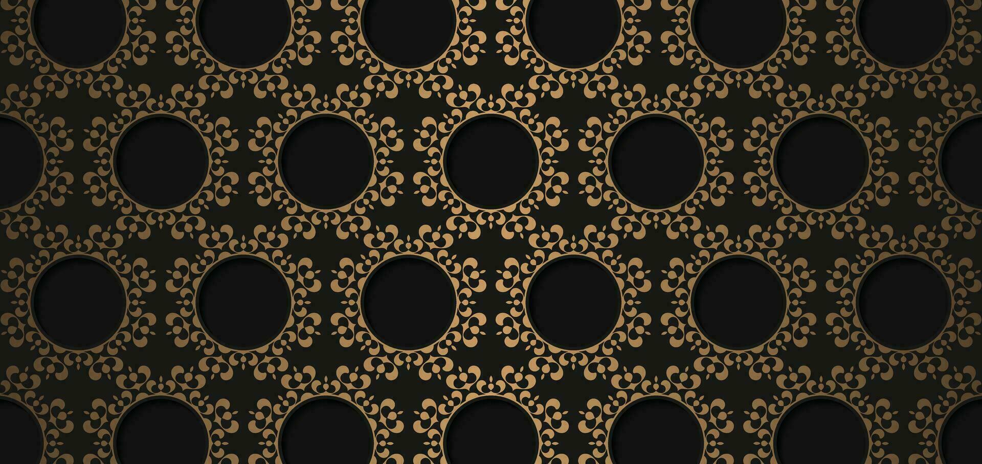 luxury dark seamless pattern background vector
