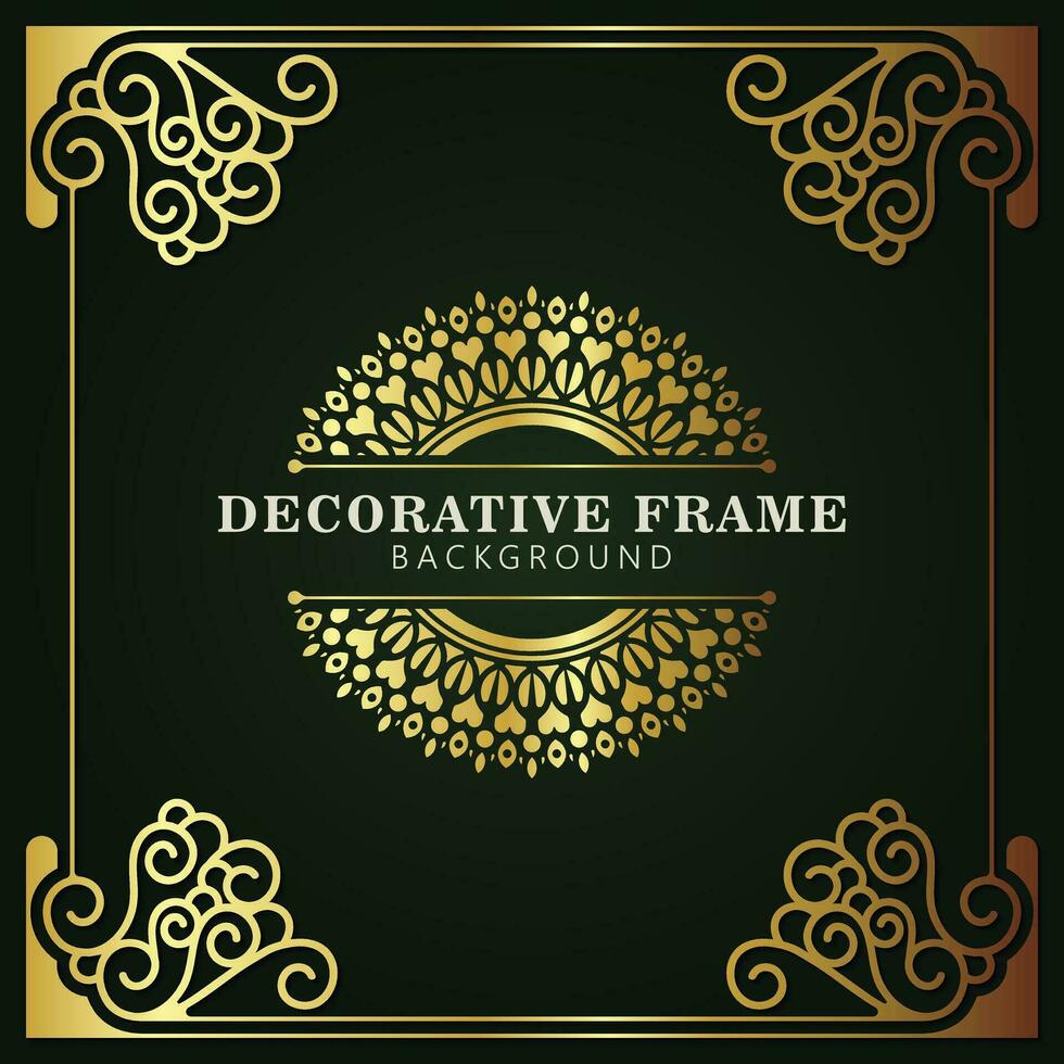 Elegant decorative frame design background vector