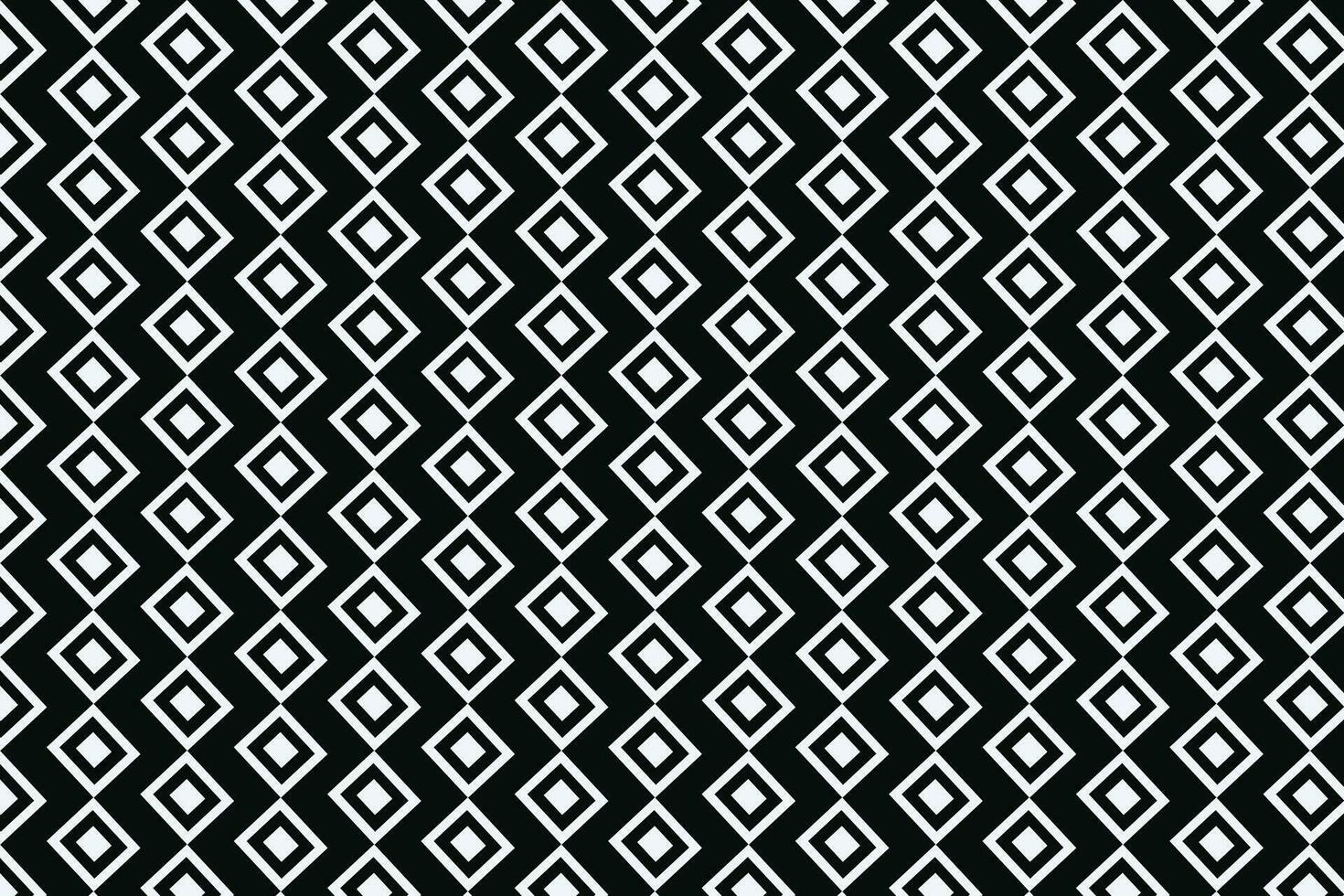 Seamless Black and White Geometric Diamond Pattern with Nested Design vector