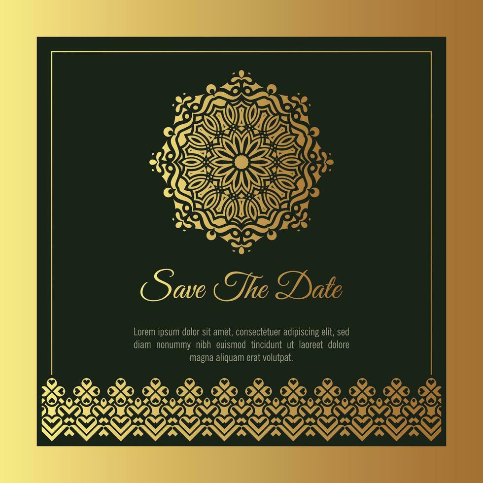 luxury invitation background style ornamental pattern vector