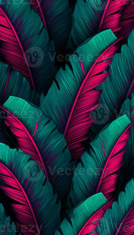 AI generated 4K Colorful leaf AMOLED Wallpaper for Mobile photo