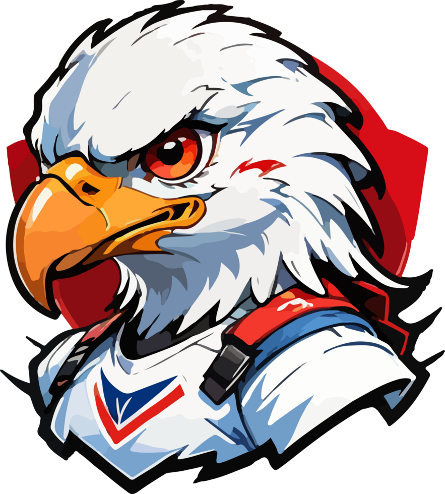 AI generated Eagle Character Mascot Gaming png
