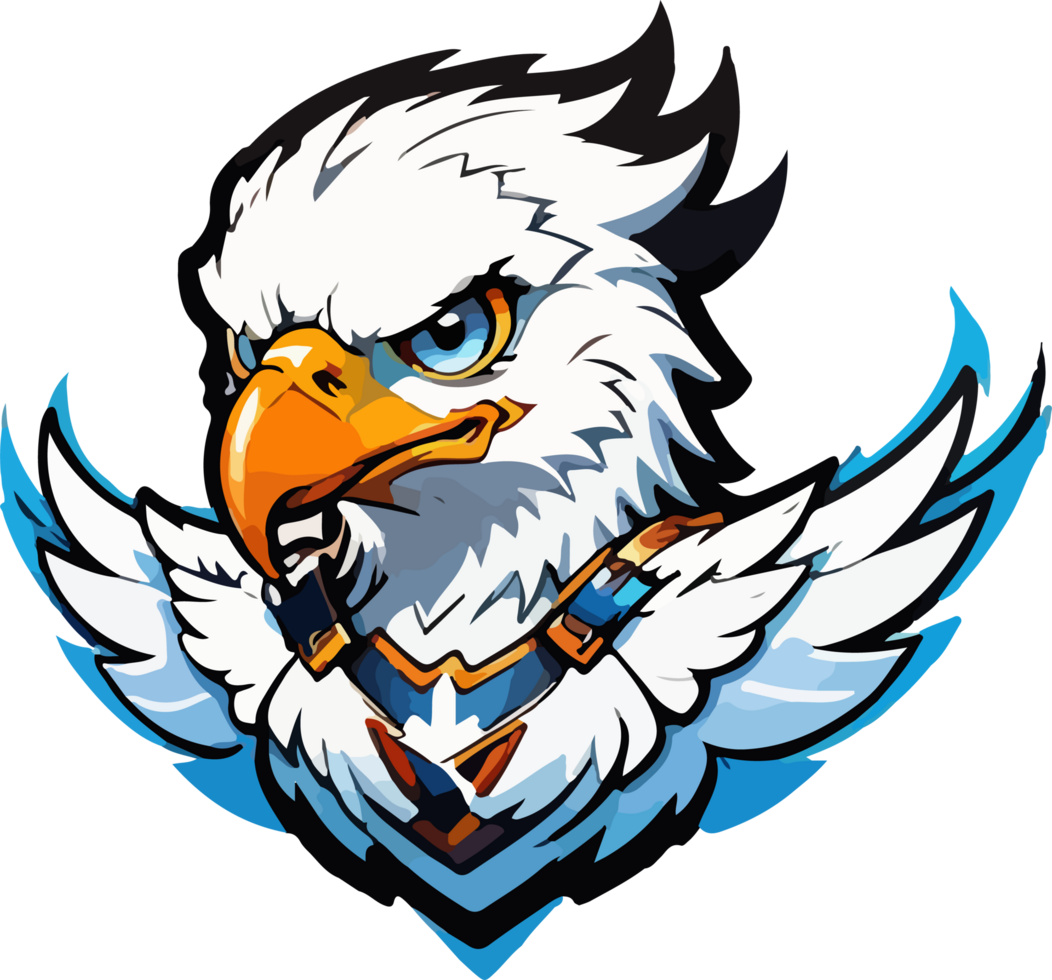 ai généré e sport Aigle logo mascotte png