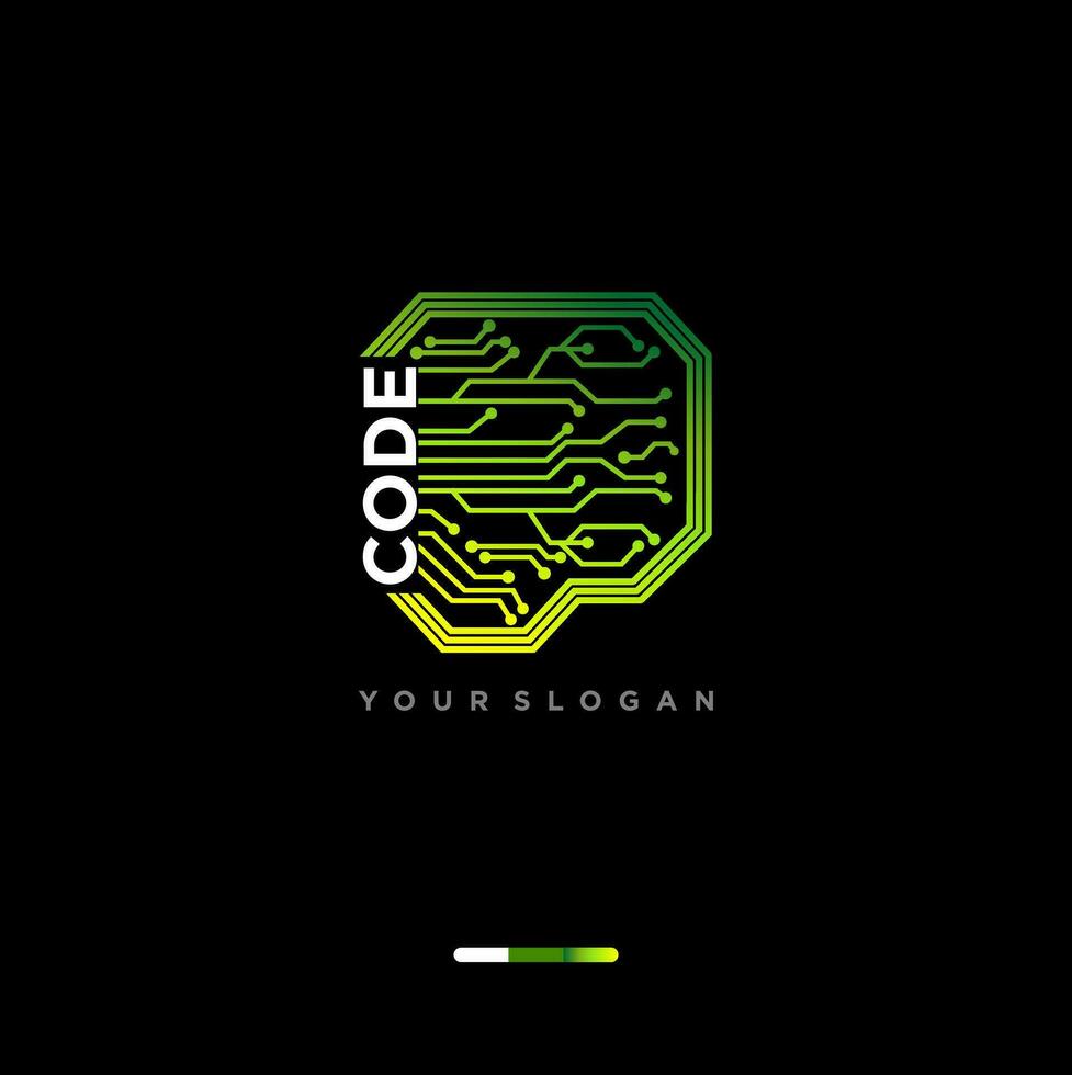 a logo for code your logo vector