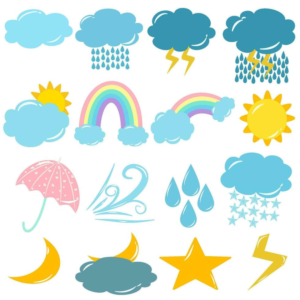 Weather icon illustration vector
