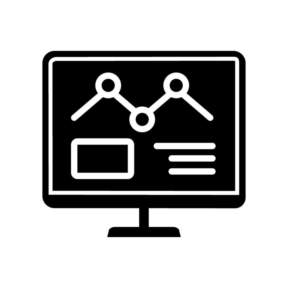 Data analysis icon vector. Data science illustration sign. Analytics symbol. Trading logo. vector