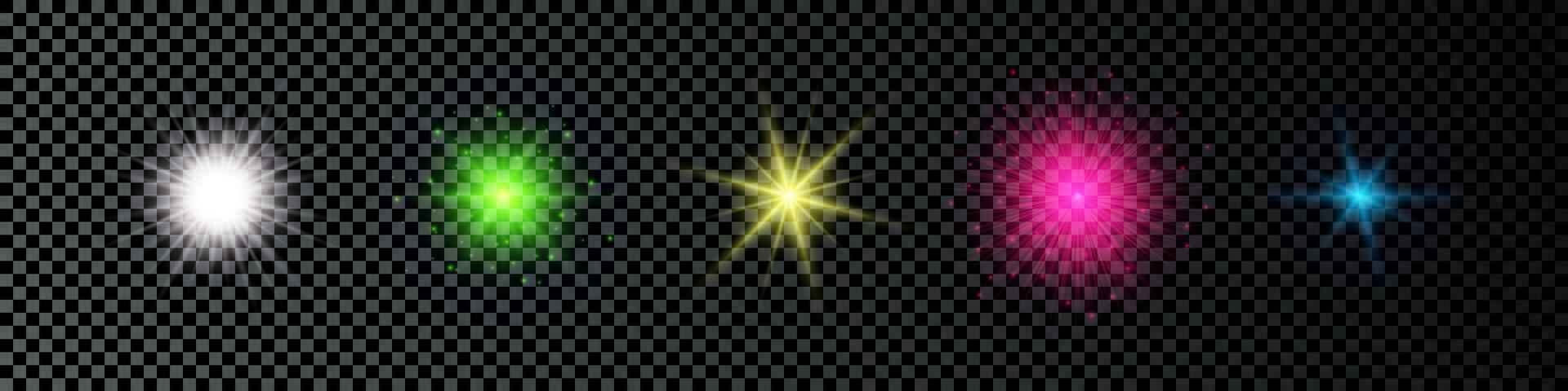 Light effect of lens flare vector