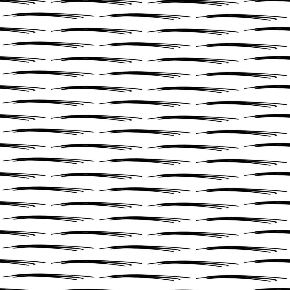 Seamless pattern with black pencil brushstrokes vector