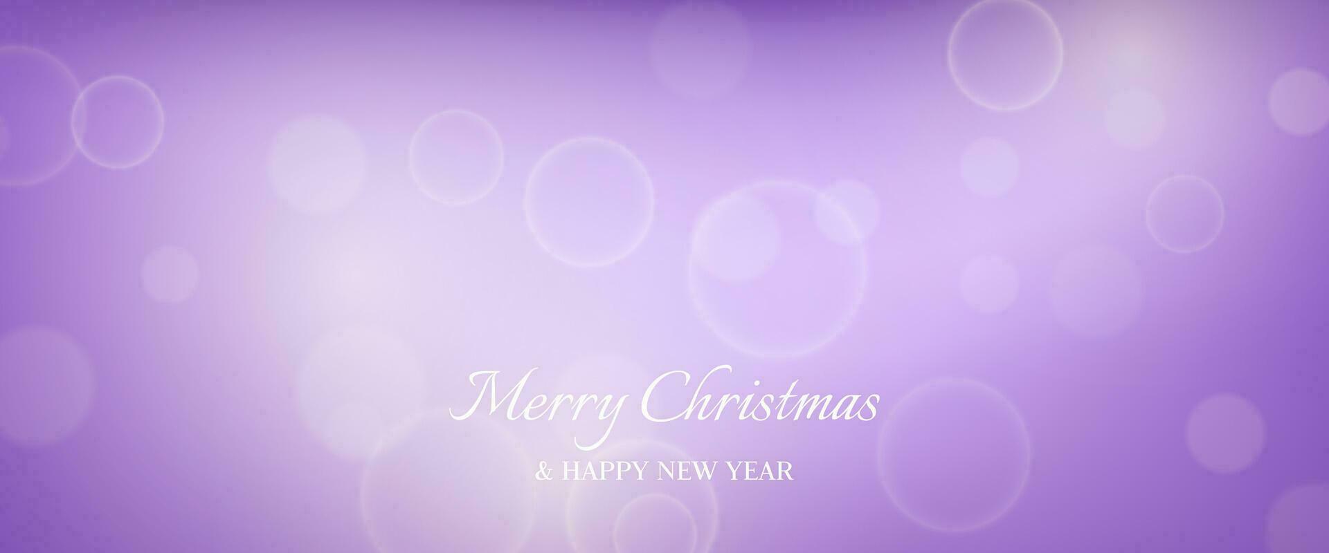 Bokeh background with New Year inscription vector