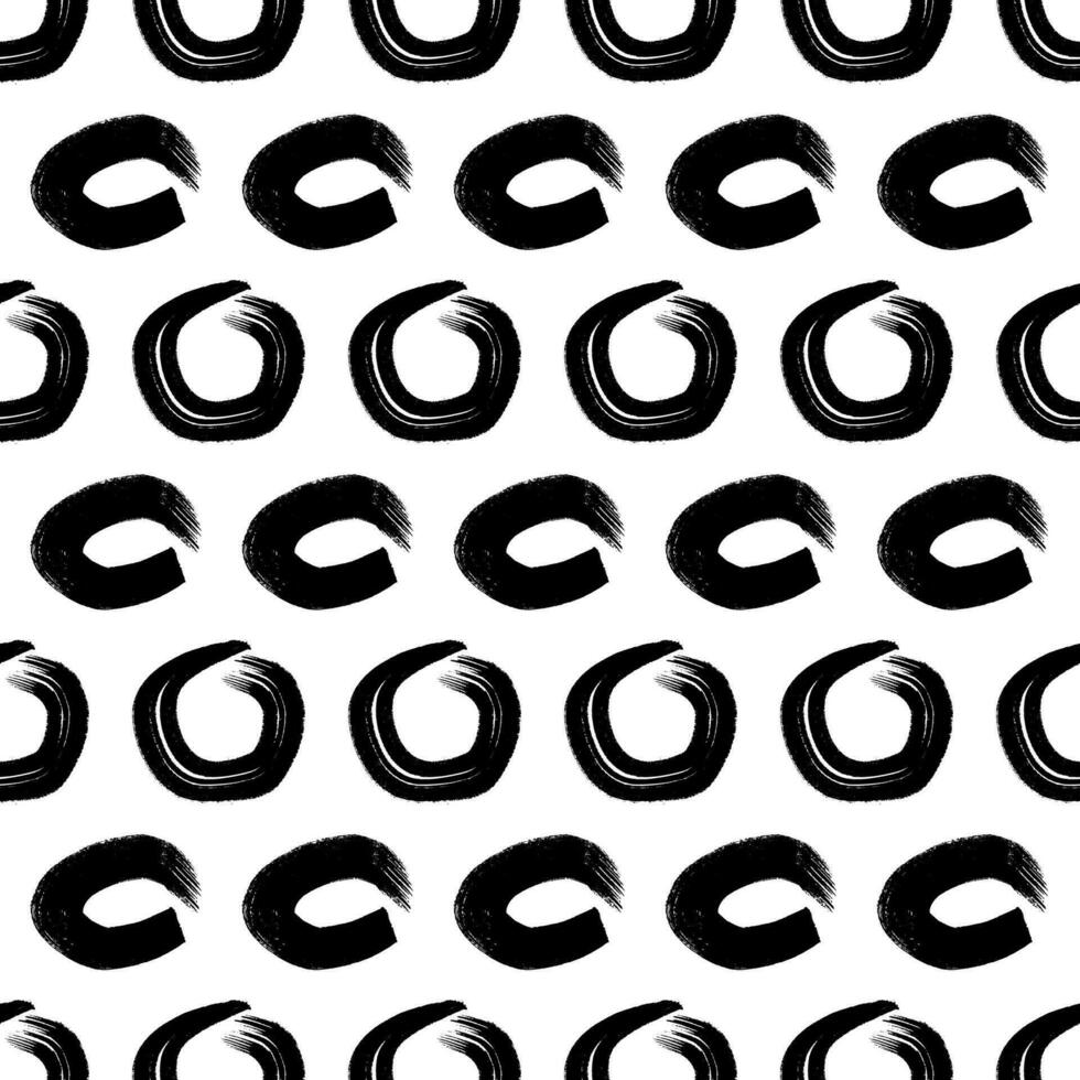 Seamless pattern with sketch circles shape vector