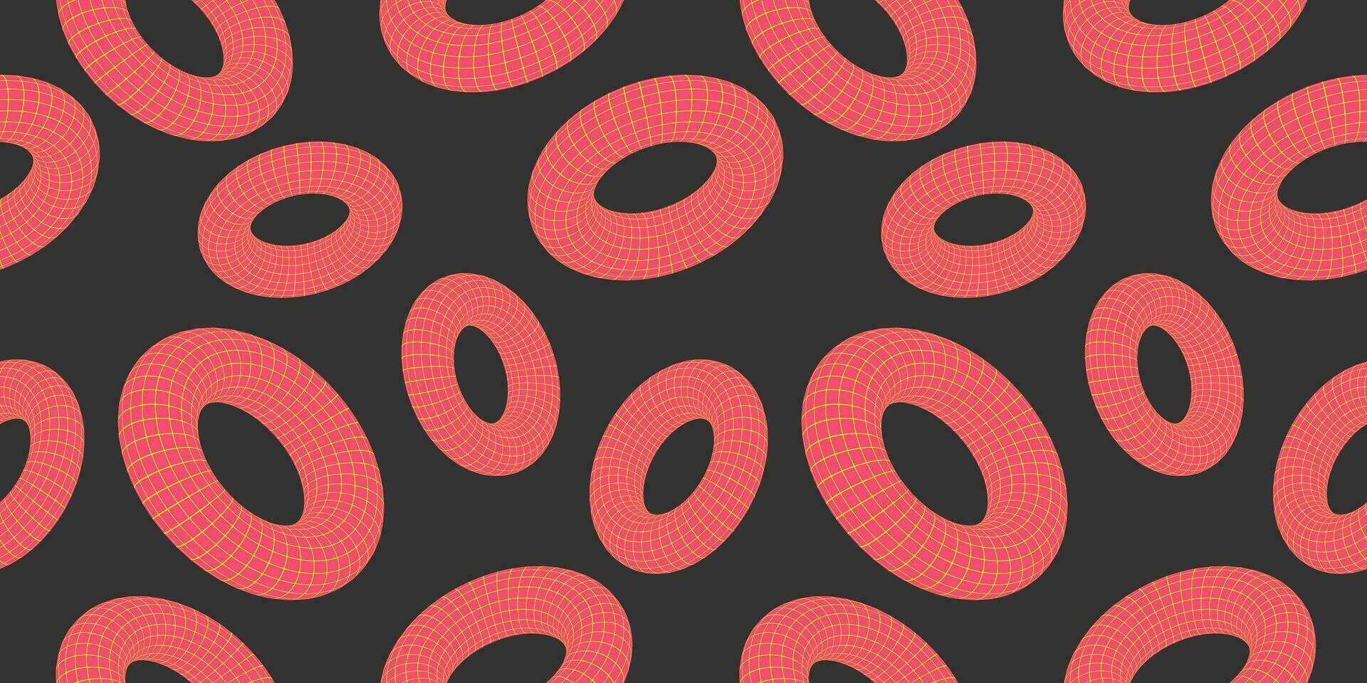 Seamless pattern in trendy style with futuristic elements. Template for invitation, poster, clothing vector
