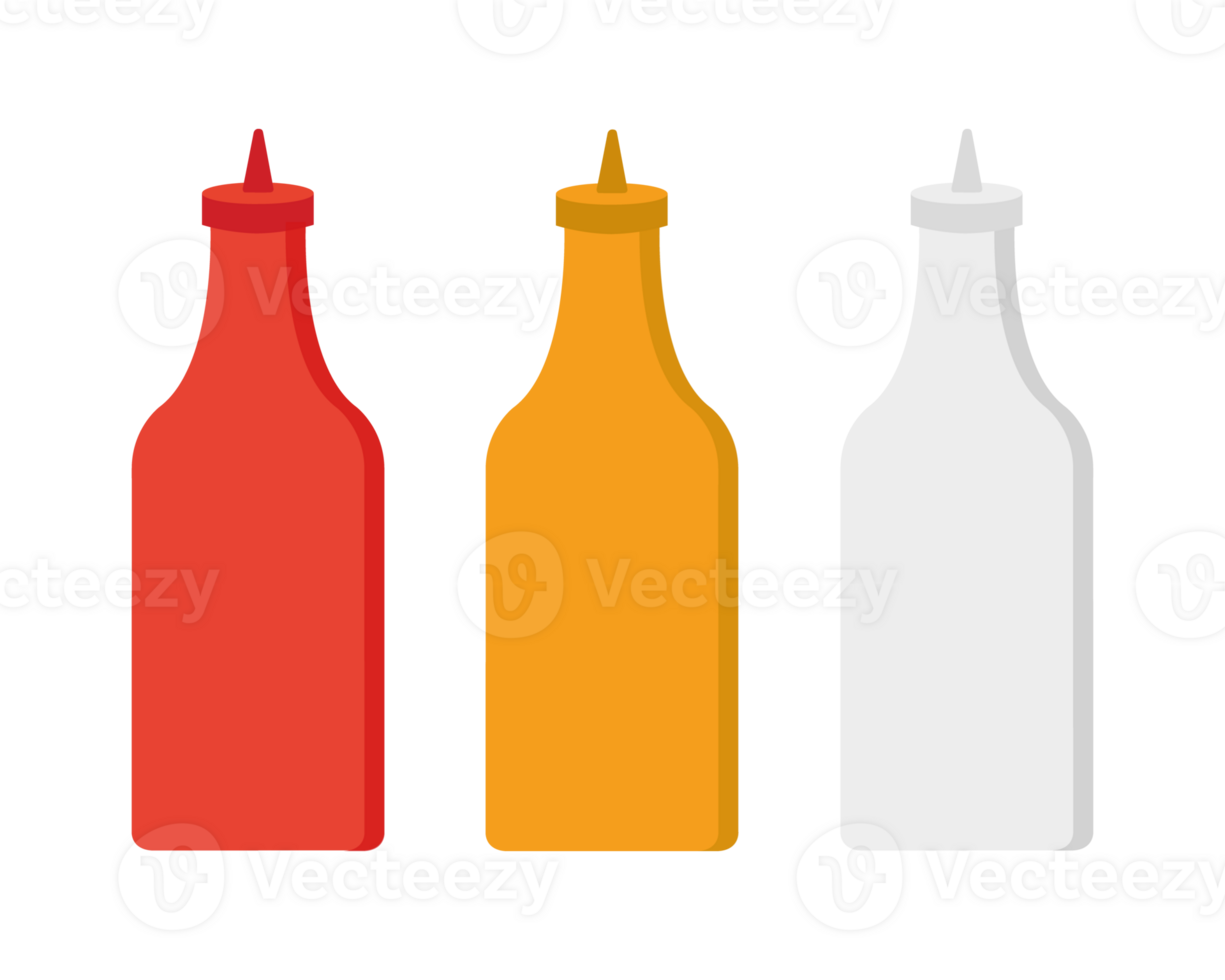 Ketchup mustard mayonnaise bottle 34798266 PNG
