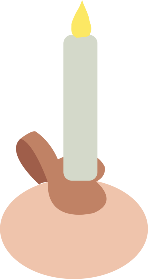 vintage candle element png
