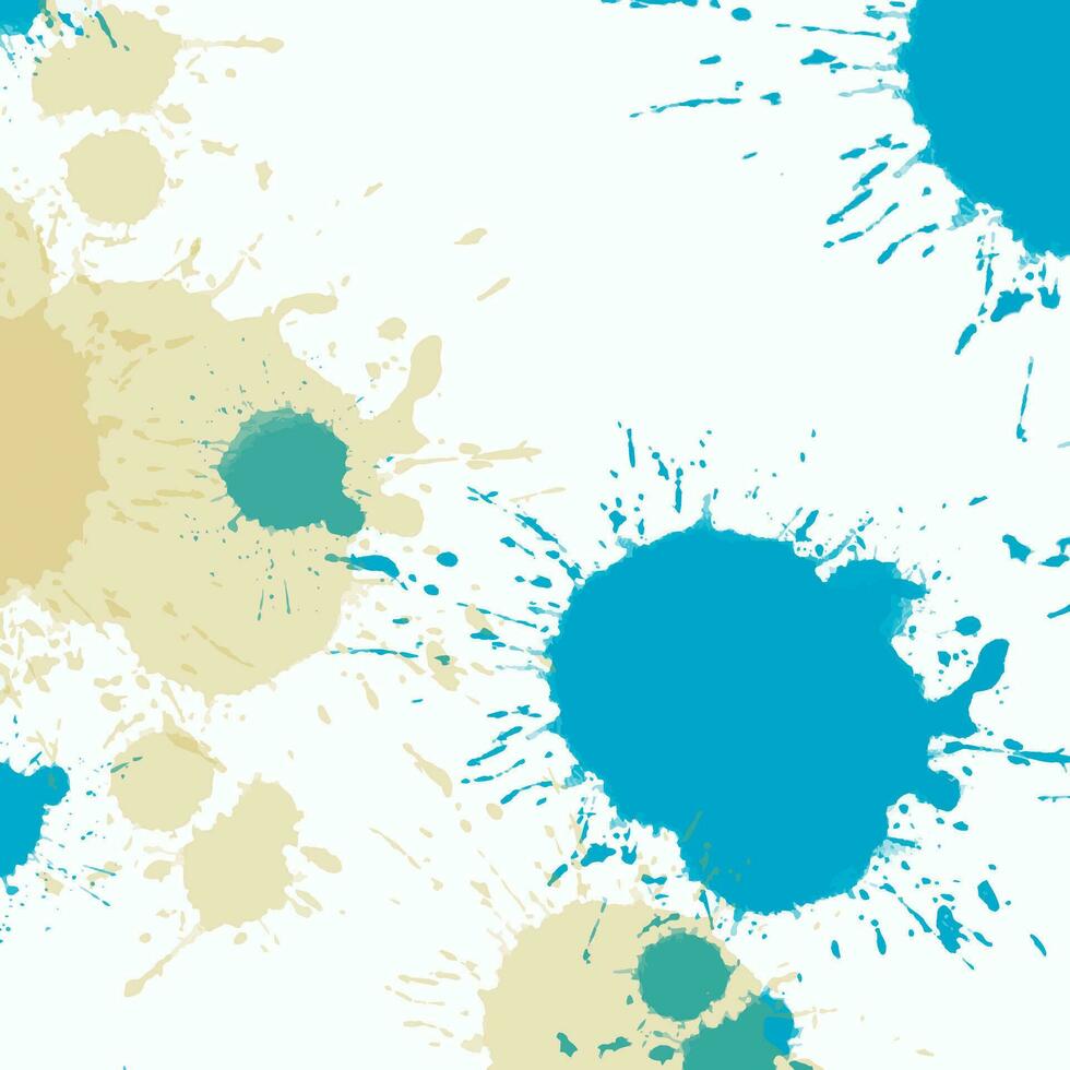 color splash yellow and blue abstract background vector
