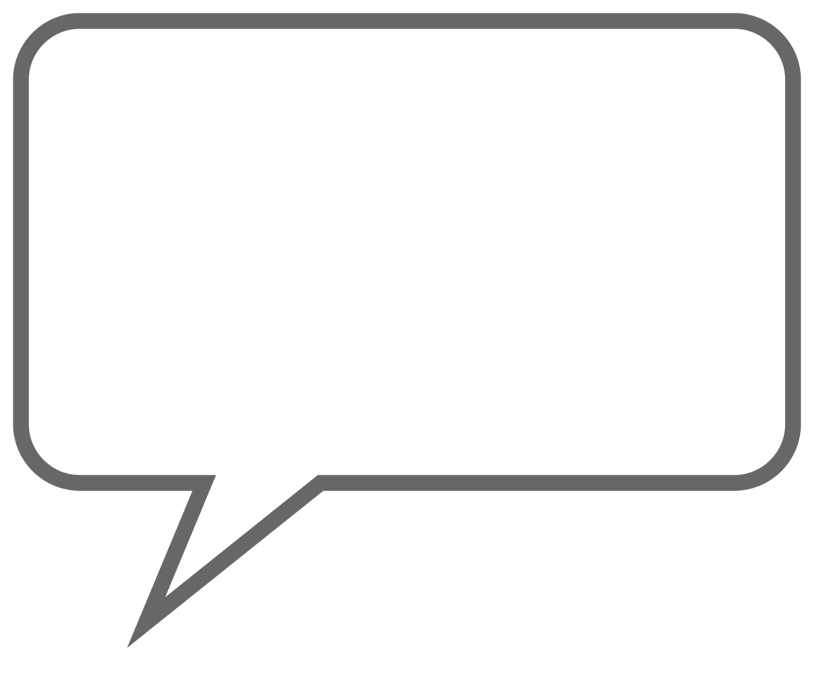 Speak bubble text, chatting box, message box outline cartoon png