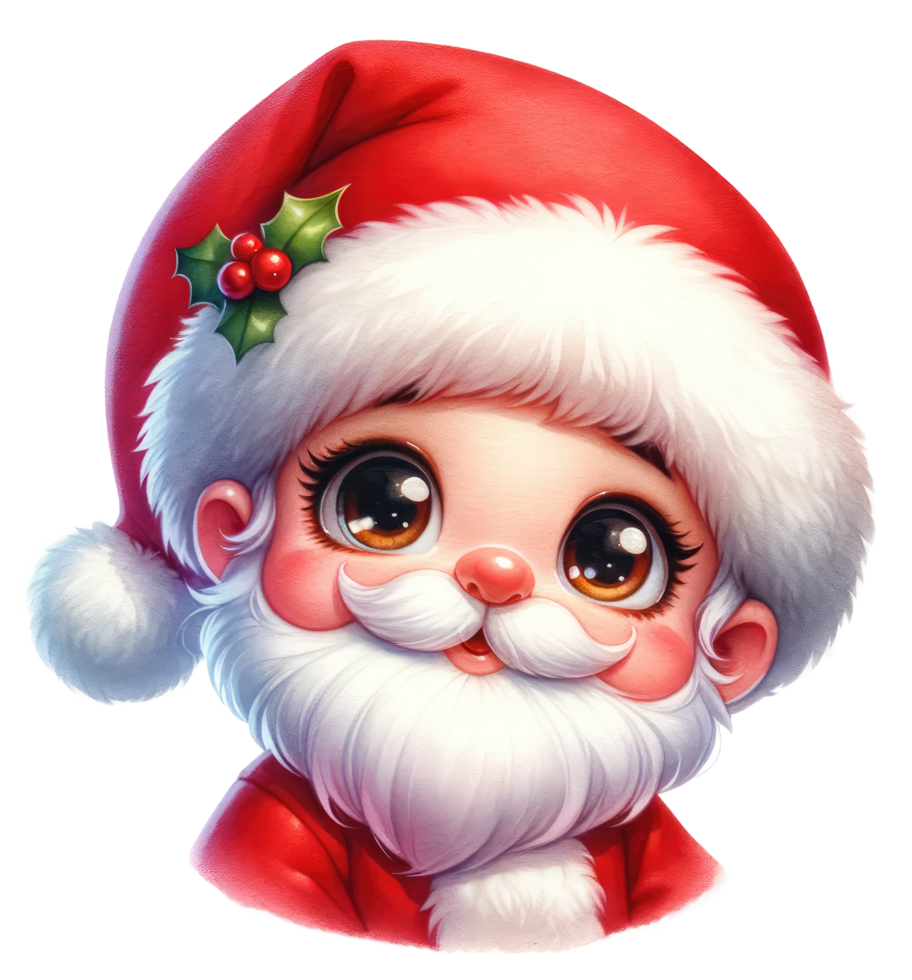 AI generated Santa Claus isolated. png