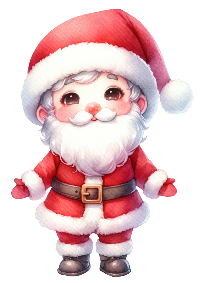 AI generated Santa Claus isolated. png