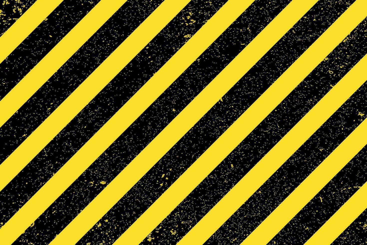 Vector grunge texture warning frame yellow and black diagonal stripes.