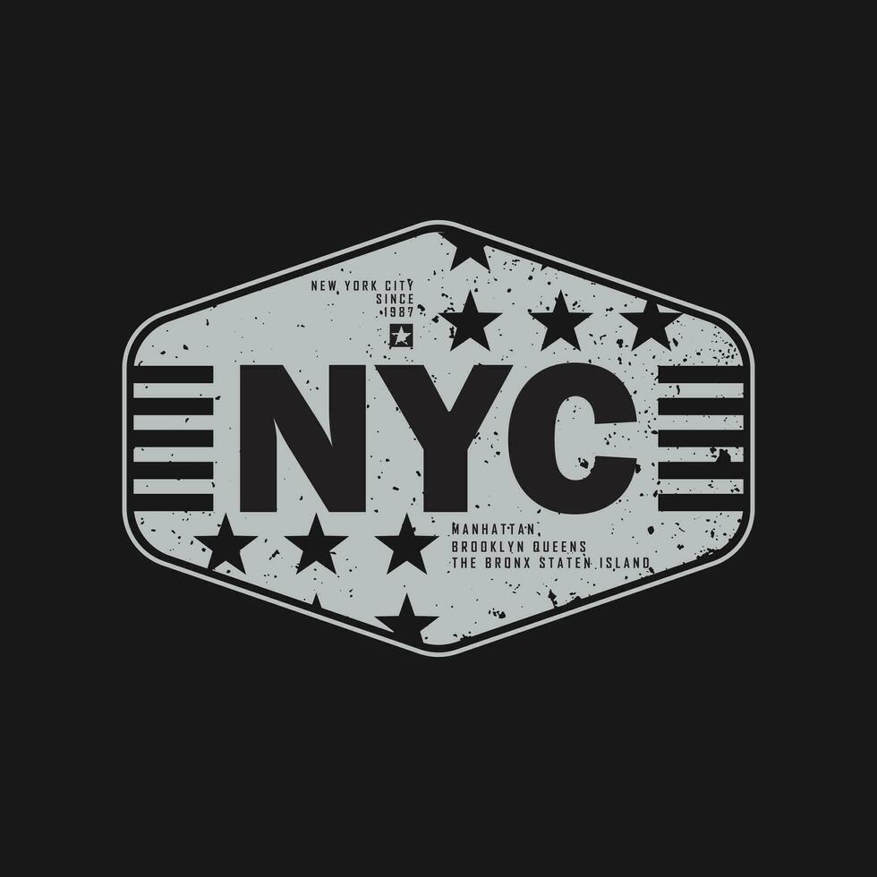 New york Brooklyn illustration typography. perfect for t shirt design vector