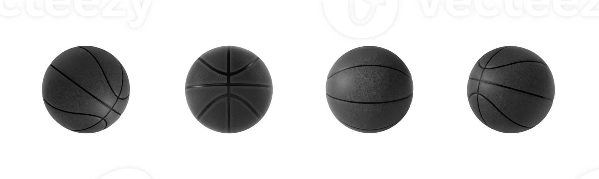 Preto basquetebol bola isolado. transparente fundo png