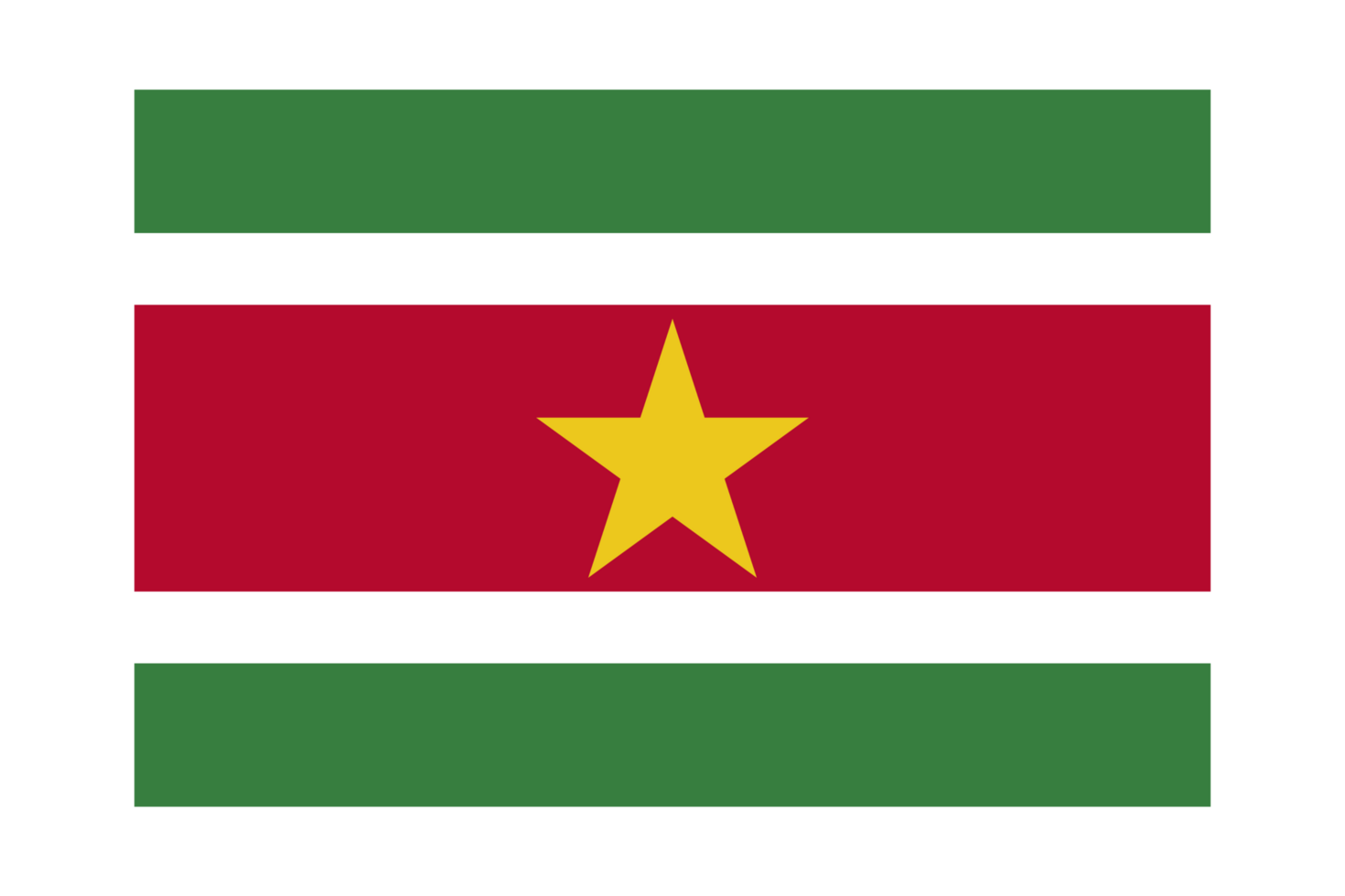 Suriname national flag transparent png