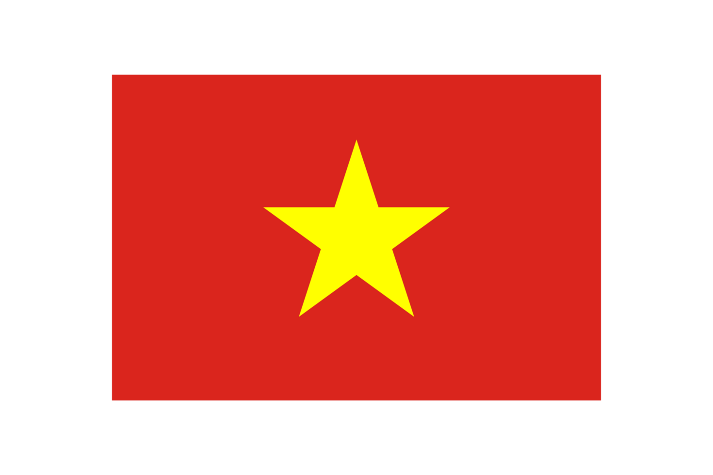 Vietnam nationaal vlag transparant PNG