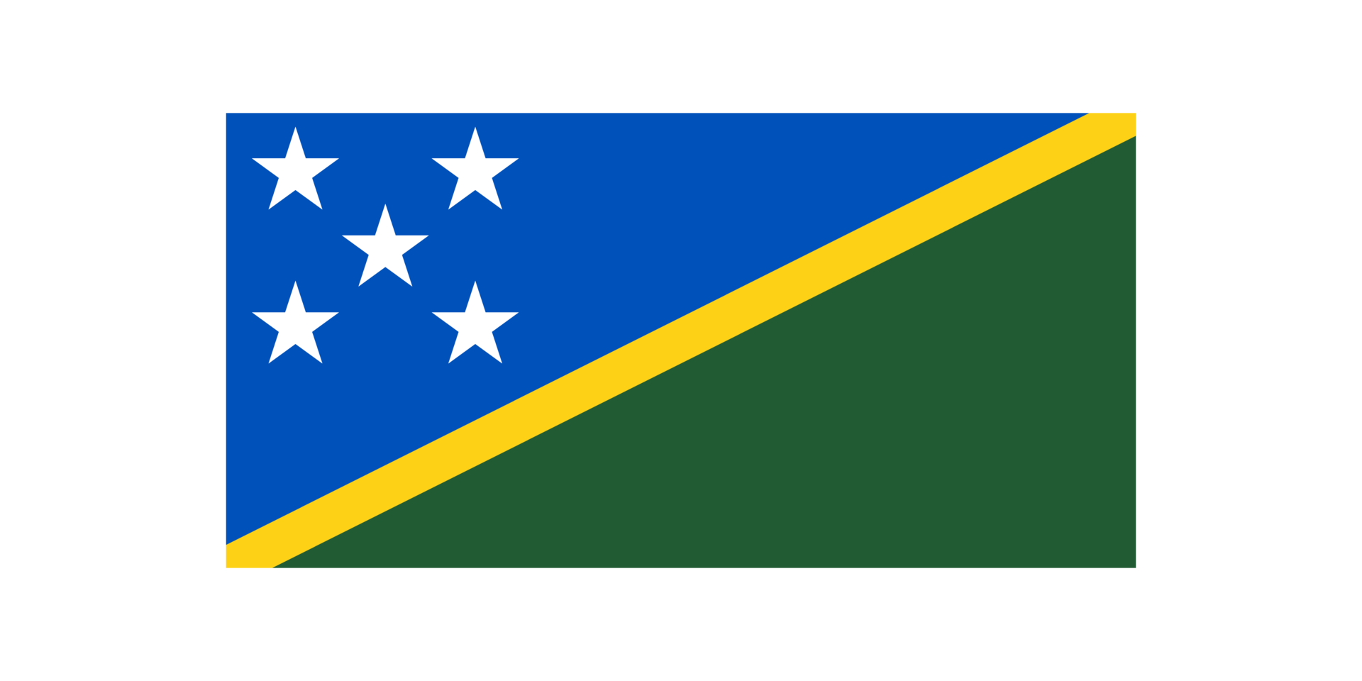 Solomon Island national flag transparent png
